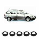 Kit Borracha Vedação Das 4 Portas + Borracha de Porta Malas Corsa Wagon 1995 à 2002