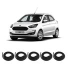 Kit Borracha Vedação Das 4 Portas + Borracha do Porta Mala Ford Ka 2013 A 2021