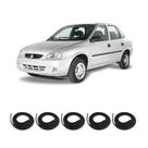 Kit Borracha Vedação Das 4 Portas + Borracha Do Porta Malas Corsa GI/GII 1995 à 2012