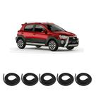 Kit Borracha Vedação Das 4 Portas + Borracha Do Porta Malas Etios Cross 2012 A 2021