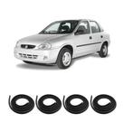 Kit Borracha Vedação Das 4 Portas Corsa GI/GII 1995 à 2012
