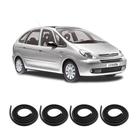 Kit Borracha Vedação Das 4 Portas Xsara 1997 à 2006 Kit Borracha Vedação Das 4 Portas Xsara 1997 à 2006