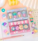 Kit Borrachas Fofas Kreat Eraser Com 4 Unidades