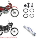 Kit Borrachas Reparo Pinça Freio + 1 Parafuso Nx 200 Xr 200