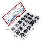 Kit Borrachinhas de O-Rings 255 Peças em 18 Tamanhos Métricos NBR para Torneira, Encanamento, Automotivo e Gás