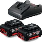 Kit Bosch Carregador Gal 18v 20 Baterias Íons Lítio Gba 4ah