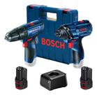 Kit Bosch Furadeira Gsb120-li + Chave Impacto Gdr120-li 12v