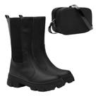 Kit Bota Chelsea Feminina Tratorada + Bolsa Bag Alça Zíper
