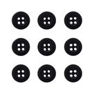 Kit Botão 11mm Com 4 Furos - 50 Unidades- Camisa Social Cor:Branco