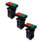 Kit Botão Duplo XB2-EW8375 Quadrado Liga/Desliga Iluminado 24V 1NA+1NF Kit Botão Duplo XB2-EW8375 Quadrado Liga/Desliga Iluminado 24V 1NA+1NF