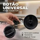 Kit Botão Fogão Chapa 5uni Eixo D Universal