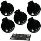 Kit Botão Manipulador Horizontal Cooktop Fischer 5 Bocas Original Kit Botão Manipulador Horizontal Cooktop Fischer 5 Bocas Original