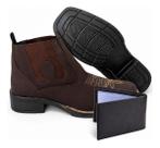 Kit Botina Masculina Texana Country Carteira Slim Versatil
