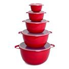 Kit Bowl Plásticos 5 Peças com Tampa Bacia e Potes Multiuso 3761 Plasticos MB Kit Bowl Plásticos 5 Peças com Tampa Bacia e Potes Multiuso 3761 Plasticos MB