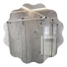 Kit Box Encanto CF4 2,5m, Roldana Aparente, Ideia Glass