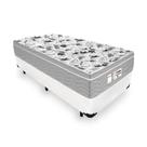 Kit Box Solteiro e Colchão Evolution Molas Ensacadas Probel Branco