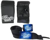 Kit boxe infantil com luva para boxe infantil - luva bate saco - e bandagem para luta muay thai ou boxe Kit boxe infantil com luva para boxe infantil - luva bate saco - e bandagem para luta muay thai ou boxe
