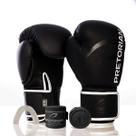 Kit Boxe Pretorian First FX2: Luva + Bandagem + Bucal - Silver