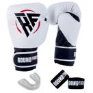 Kit Boxe Treino Kickboxing Luva Bandagem Bucal Round Fight