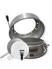 Kit Brabo Avançado, Forno Compacto, Pá Alumínio, Pá Madeira e Espátula Inox