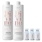 Kit Braé Divine - Shampoo 1L + Condicionador 1L + 3x Ampola 13ml
