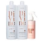 Kit Braé Divine - Shampoo 1L + Condicionador 1L + Fluído Reparador 260ml