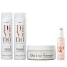Kit Braé Divine - Shampoo 250ml + Condicionador 250ml + Máscara 200g + Fluido Essential 60ml