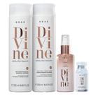 Kit Braé Divine Shampoo 250ml + Condicionador 250ml + Plume 60ml + Ampola 13ml