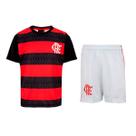 Kit Braziline Flamengo Mini Craque Preto e Vermelho - Infantil