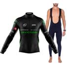 Kit Bretelle Gel Camisa Longa Ciclismo Cannondale Bike Uv50
