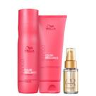 Kit Brilliance Shampoo, Cond e Oil Reflections 30ml - Wella Kit Brilliance Shampoo, Cond e Oil Reflections 30ml - Wella