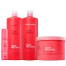 Kit Brilliance Shampoo, Condicionador, Máscara e Li Balm - Wella