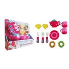 Kit Brincando na Cozinha Donuts 11 Peças Bule e Xícarasn Brinquedo Faz de Conta Menina Criança Pequena Kit Brincando na Cozinha Donuts 11 Peças Bule e Xícarasn Brinquedo Faz de Conta Menina Criança Pequena