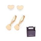 Kit Brinco Coração Banhado à Ouro Rommanel 527462