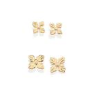 Kit brinco flor banhado a ouro 18k 527336 Rommanel