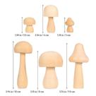 Kit brinquedo de madeira, cogumelo para pintura, sensorial, montessoriano, desenvolvimento motor