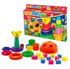 Kit Brinquedo Educativo Didatico Pedagogico Montar Empilhar Kit Brinquedo Educativo Didatico Pedagogico Montar Empilhar