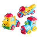 Kit Brinquedo Infantil Motinha Trenzinho Caminhão Carrinho Educativo Colorido Dia das Crianças Menina Menino Aniversário Festas Eventos Viagens