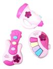 Kit Brinquedo Mini Bandinha Guitarra Piano Megafone Som Luz Kit Brinquedo Mini Bandinha Guitarra Piano Megafone Som Luz