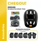 Kit Brinquedo Proteção Infantil para Patinete e Patins Menina e Menino