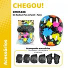 Kit Brinquedo Proteção Infantil para Patinete e Patins Menina e Menino