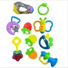Kit Brinquedos Para Bebê Chocalhos Mordedor Sensorial 10 Peças Brinquedo Infantil Musical Coisas de Bebê Neném Criança