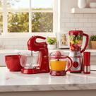 Kit Britânia Liquidificador Batedeira Espremedor 220v Vermelho