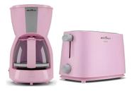 Kit Britânia Rosa Cafeteira E Torradeira Lindas 110v/127v - Rosa