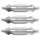 Kit Broca de Centro 4mm x 10mm HSS