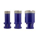Kit Broca Diamantada Para Cerâmica E Porcelanato 20mm 25mm 35mm