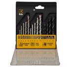 Kit Brocas com 16 Peças Aço Carbono HSS e Widea - Eda