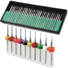 Kit Brocas e Pontas Diamantadas 40 peças para Micro Retífica