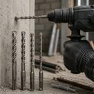 Kit Brocas SDS Plus Para Martelete 4 Peças Concreto