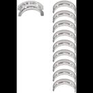 Kit bronzinas centrais Fiat Siena 2000 a 2021 Metal Leve Kit bronzinas centrais Fiat Siena 2000 a 2021 Metal Leve